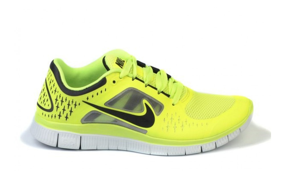 Nike free clearance run neon green